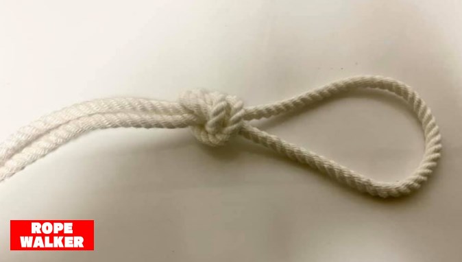 【二重止め結び：ループ・ノット】ロープの先端に輪を作るロープワーク