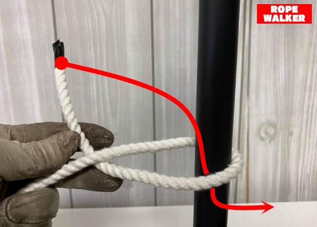 【ロープを柱に巻き付ける】『ふた結び』の結び方を写真付きで紹介する